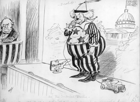 Sir Wilfrid: "This little Taft benefit act of mine don't seem to be appreciated here"